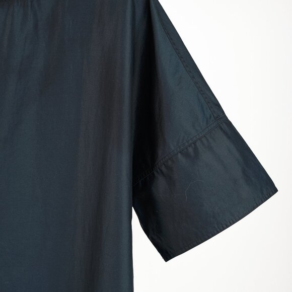 Sofie D'Hoore Drop Drop-Shoulder Navy Cotton Dress - Picture 4 of 8